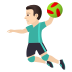 🤾🏻‍♂️ man playing handball: light skin tone display on JoyPixels